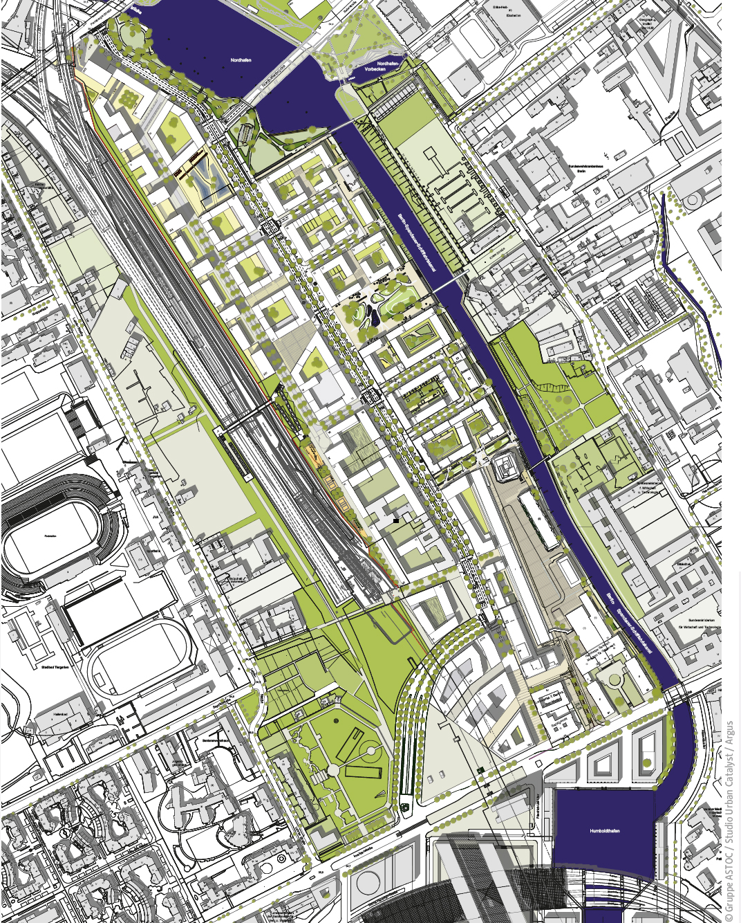 Der zum Bebauungsplan mit veröffentlichte Strukturplan zur gesamten Europacity