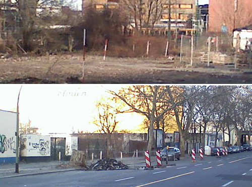 Bauarbeiten an der neuen Quitzowstraße
