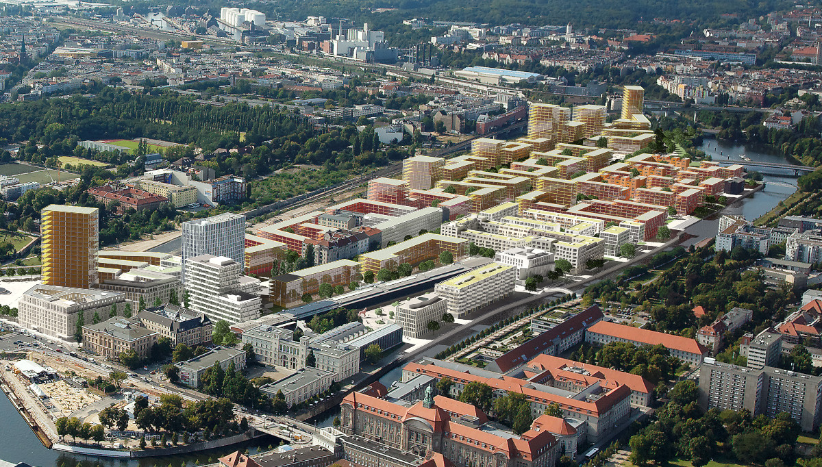 Luftbildmontage von 2015 der CA Immo