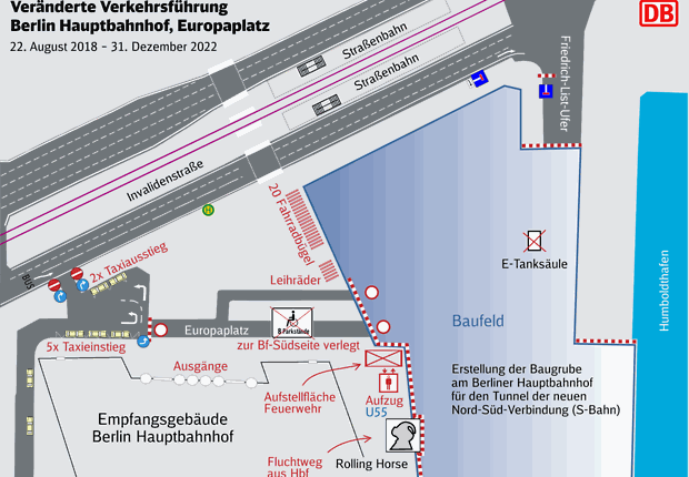 Grafik der Verkehrsführung, Quelle Deutsche Bahn AG