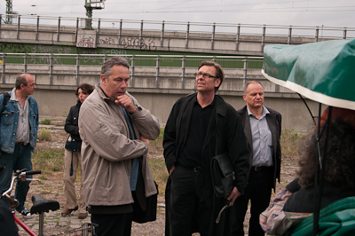Stephan Lange, Stadtplanungsamt; Heinz Tibbe, Gruppe Planwerk; Herr Wagner,Vivico (vlnr)