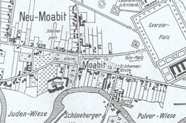 Moabiter Plan von 1861 Moabiter Plan von 1861