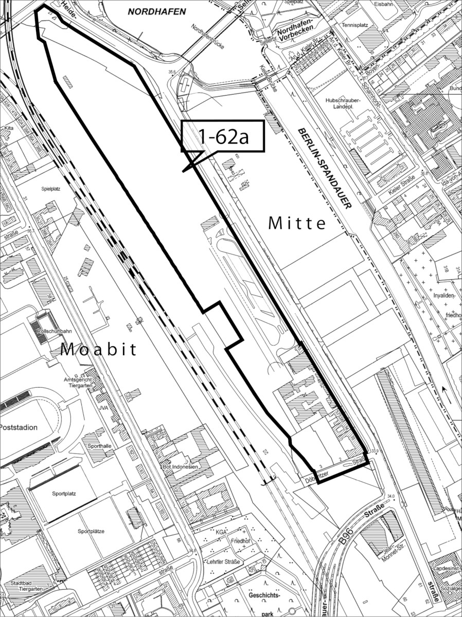 Geltungsbereich des B-Plans 1-62a
